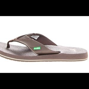 SANUK MEN’S BEER COZY FLIP-FLOP SIZE 10 - NEW